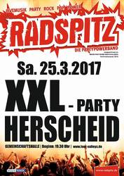 XXL-Party am 25. März mit RADSPITZ - Stationärer Vorverkauf ist gestartet